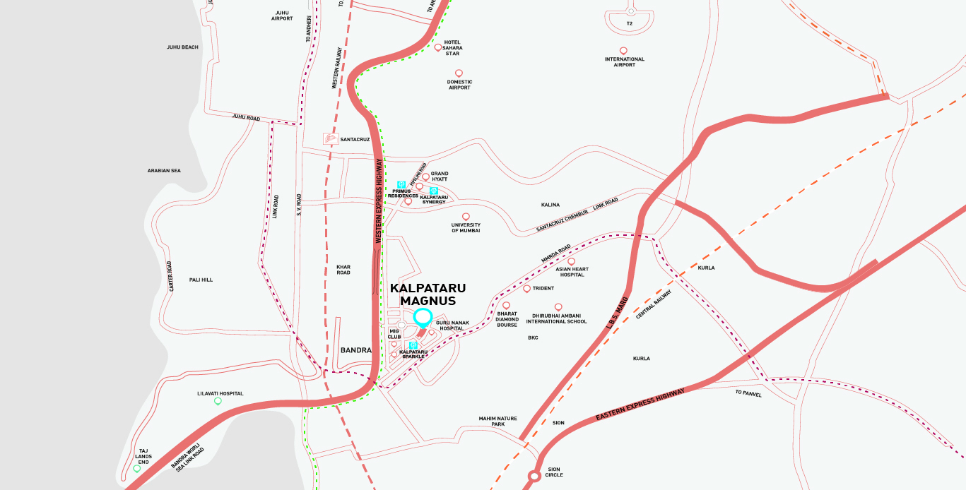 Kalpataru Magnus Location