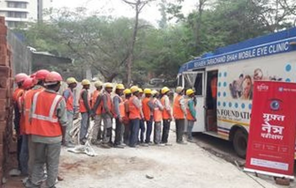 Eye checkup camp