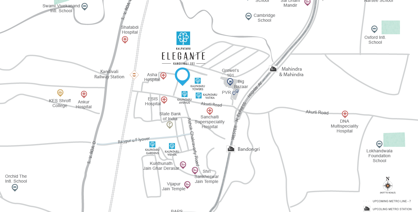 Kalpataru Elegante Location